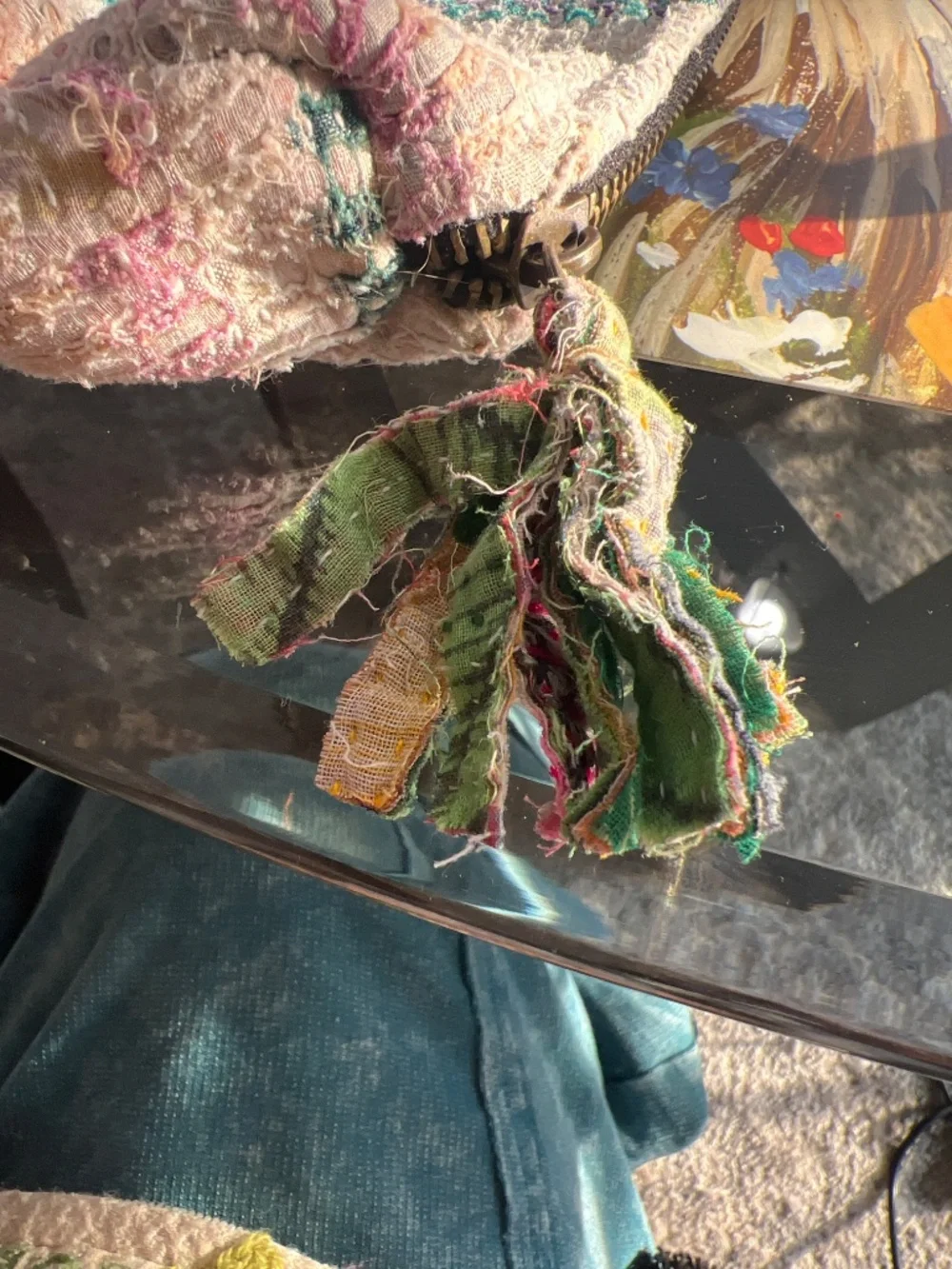 Kantha cosmetic bag